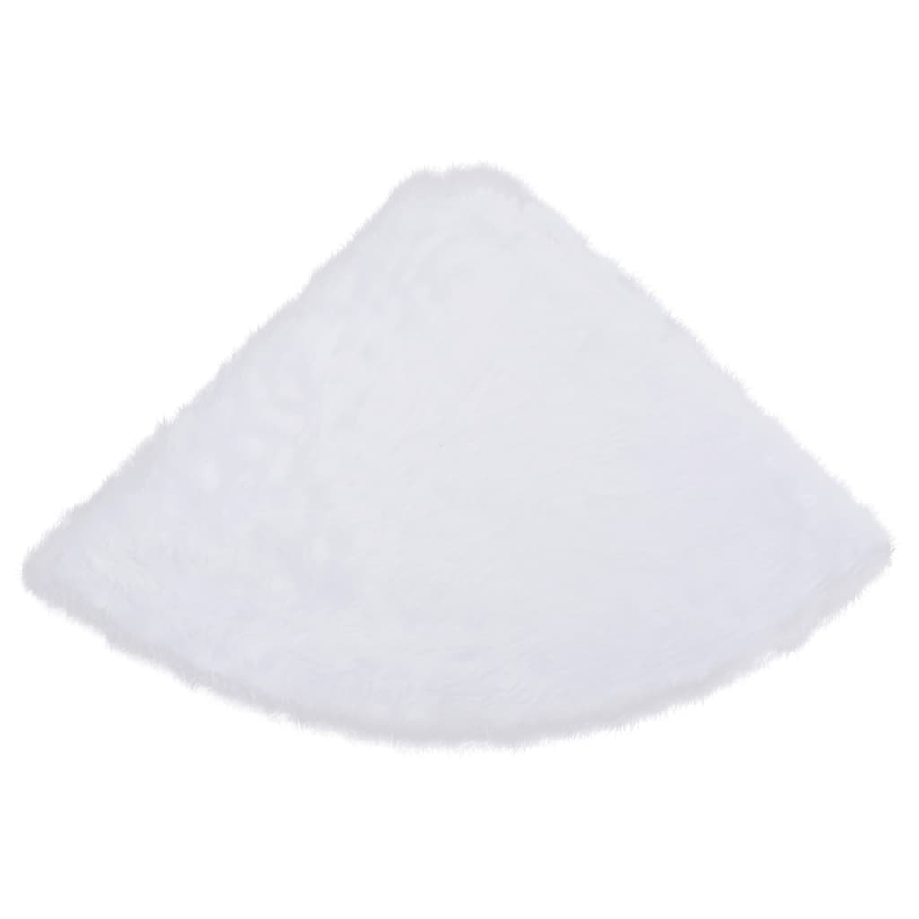 Christmas Tree Skirt White 122 cm Faux Fur
