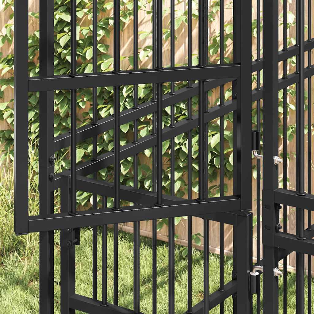 Outdoor Dog Kennel Steel 1.84 m²