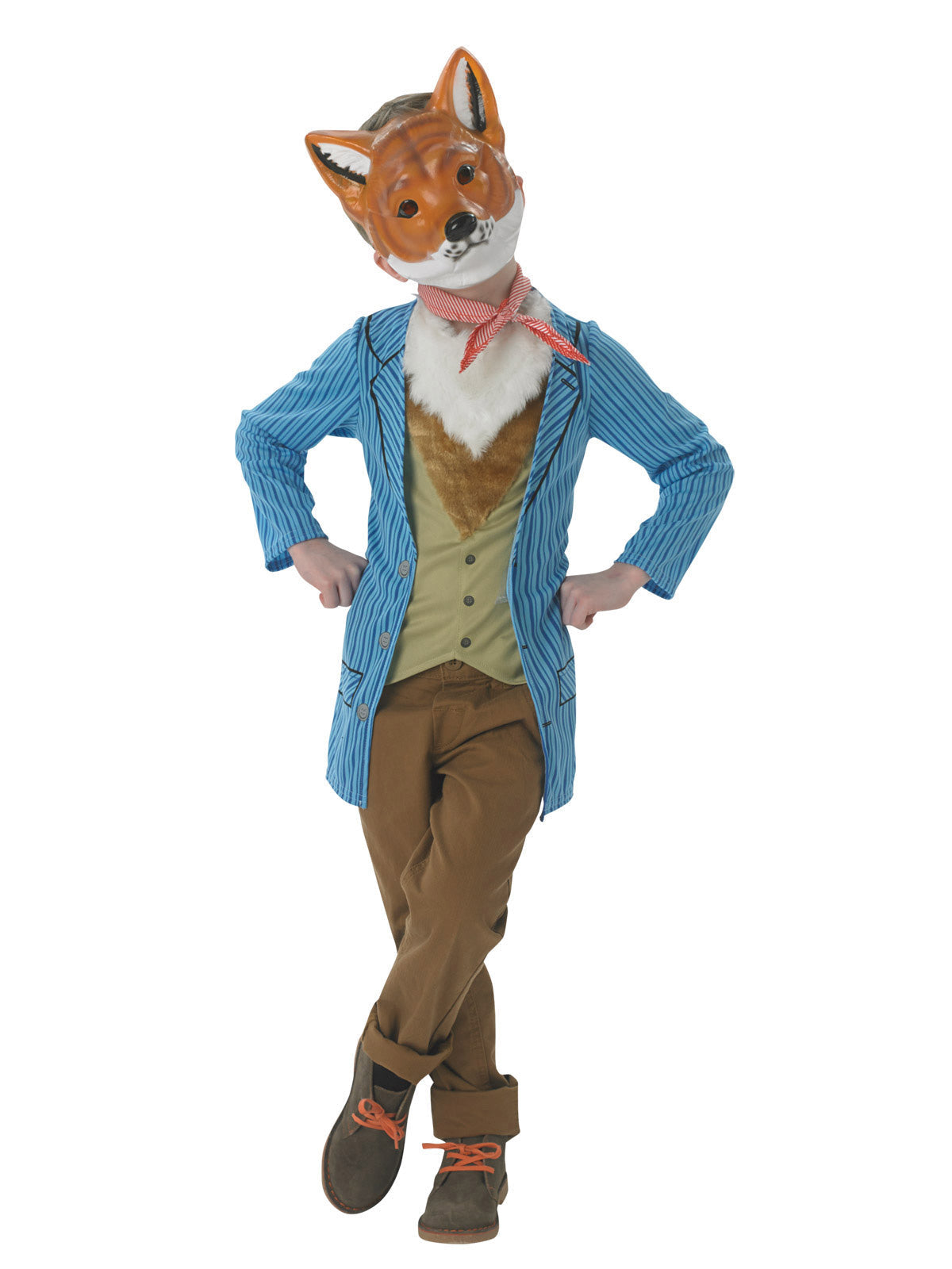 Mr Fox Deluxe Costume Child Book Week Outfit with Jacket Vest Mask