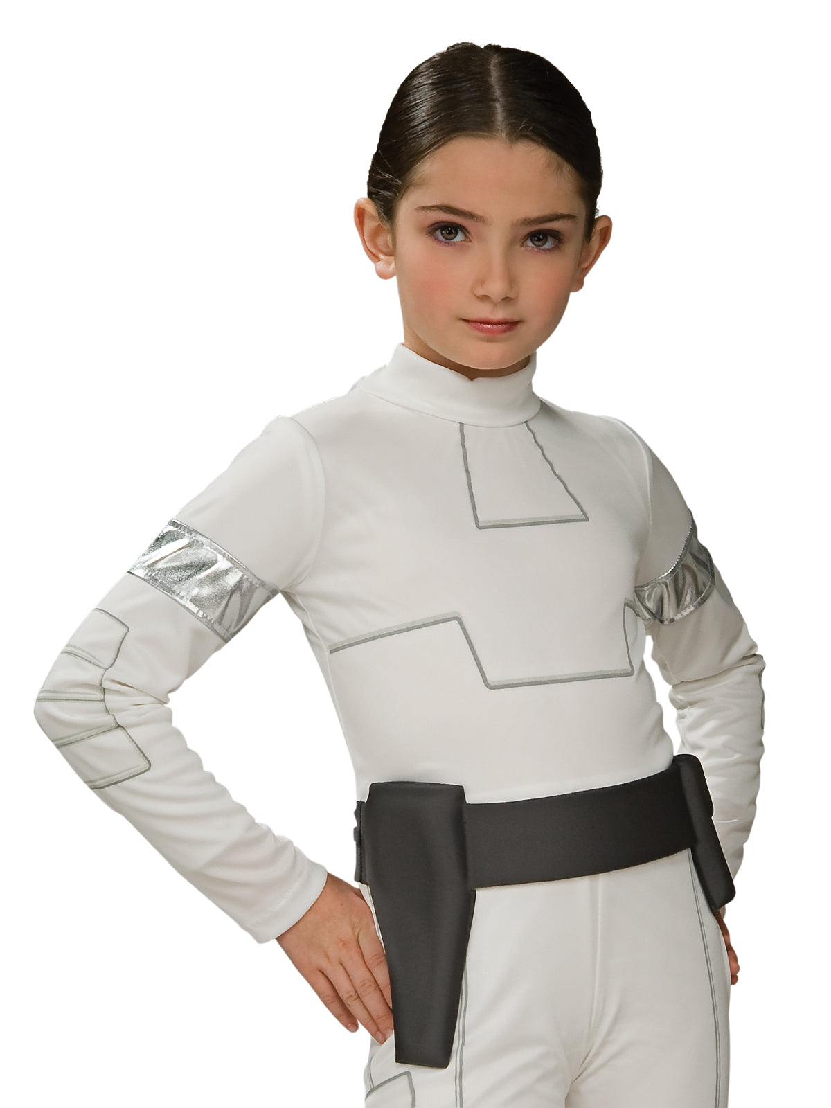 Padme Amidala White Jumpsuit Girls Costume with Belt