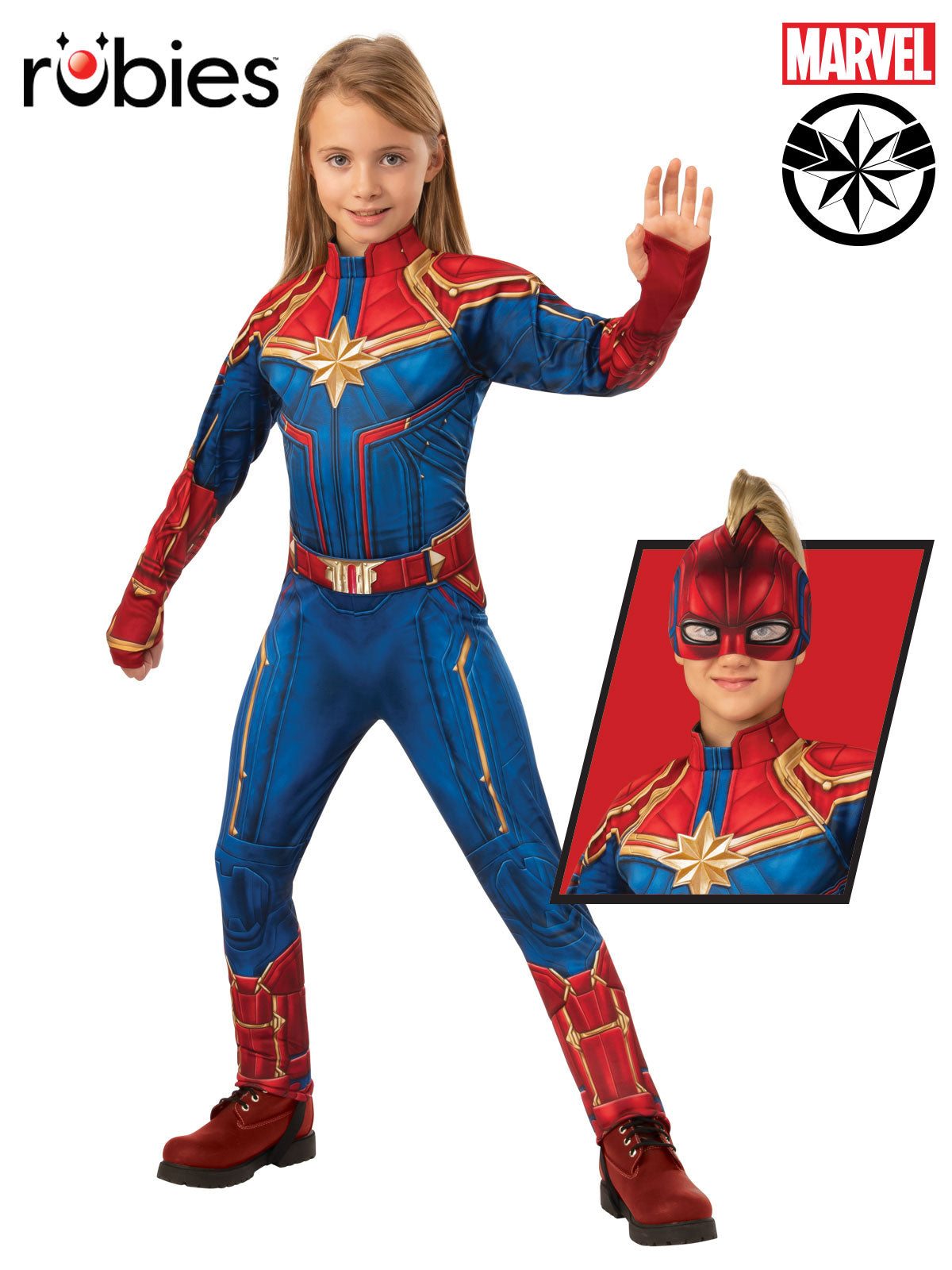 Captain Marvel Deluxe Hero Suit Child