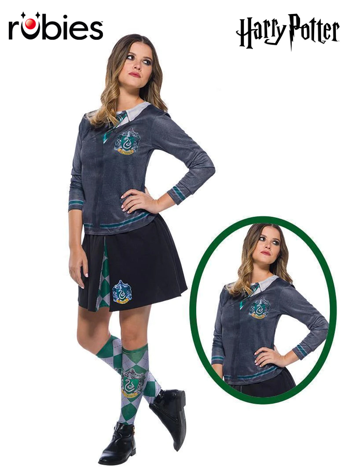 Slytherin Costume Top Teen/Adult