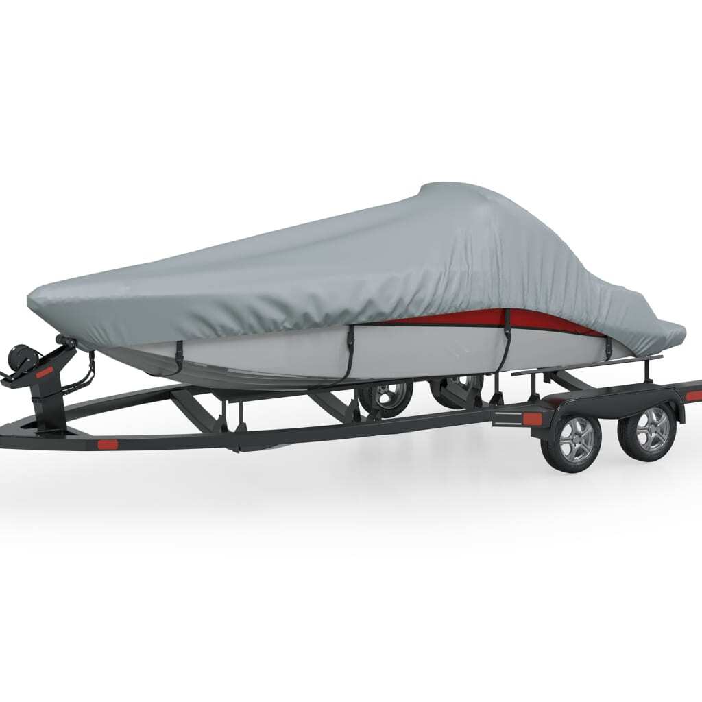 Boat Cover Grey 427-488cm Waterproof Trailerable Fits Length 173cm Width