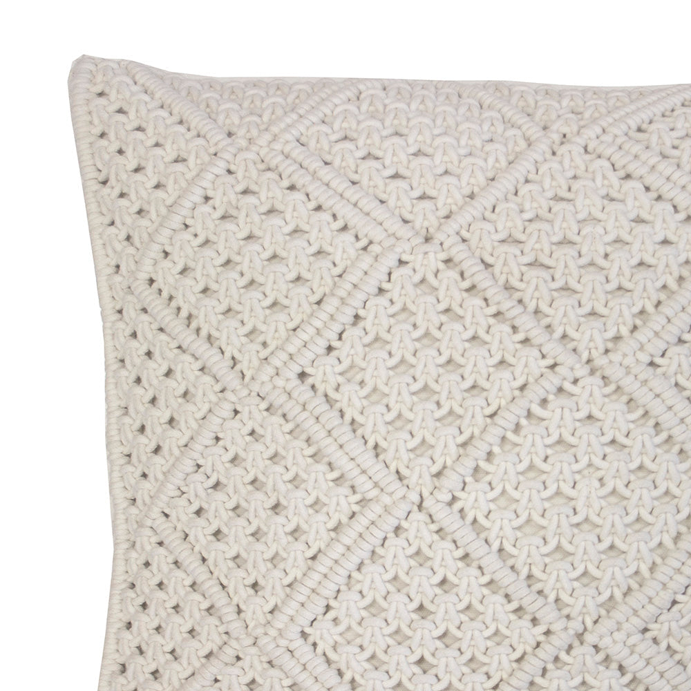 Bambury Anka Square Cushion - Ivory