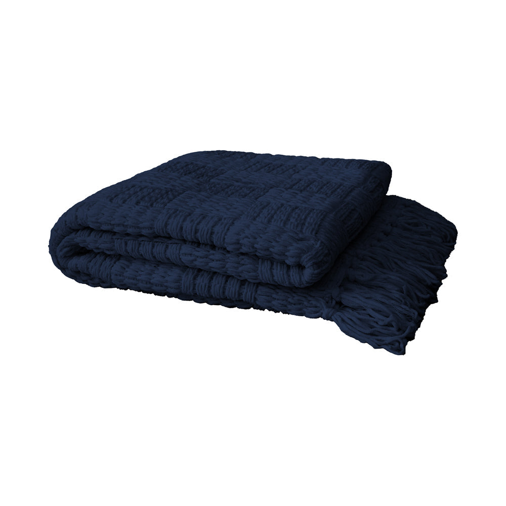 Bambury Asha Throw - Navy