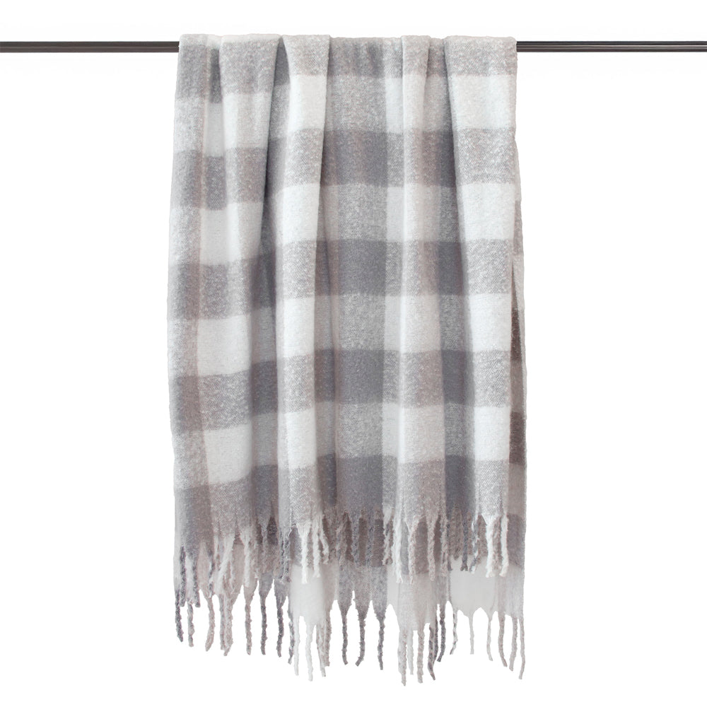 Bambury Cosmo Throw - Stone