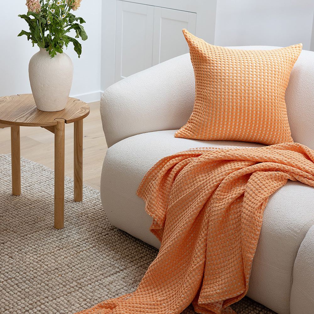 Bambury Dora Throw - Peach
