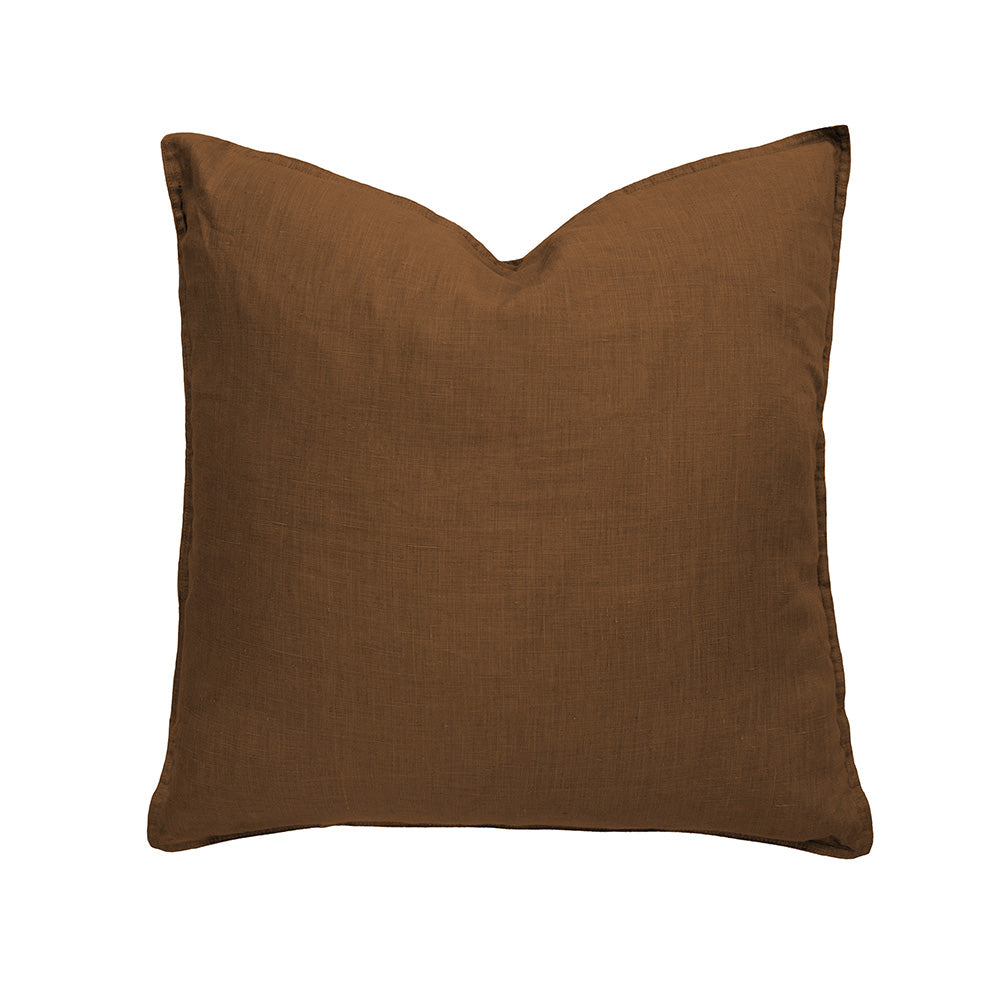 Bambury Linen Square Cushion - Hazel