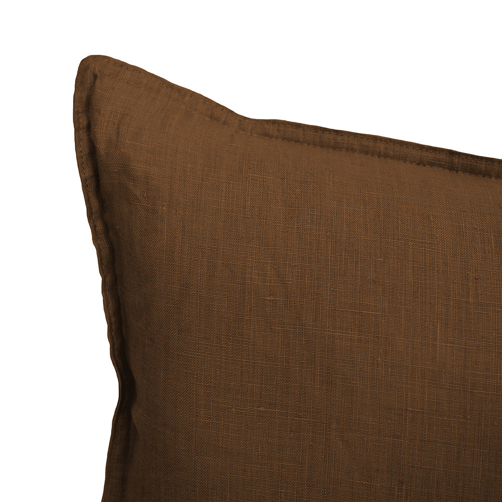 Bambury Linen Square Cushion - Hazel