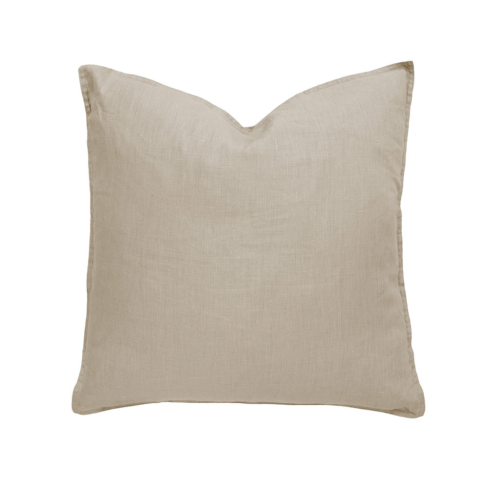 Bambury Linen Square Cushion - Pebble