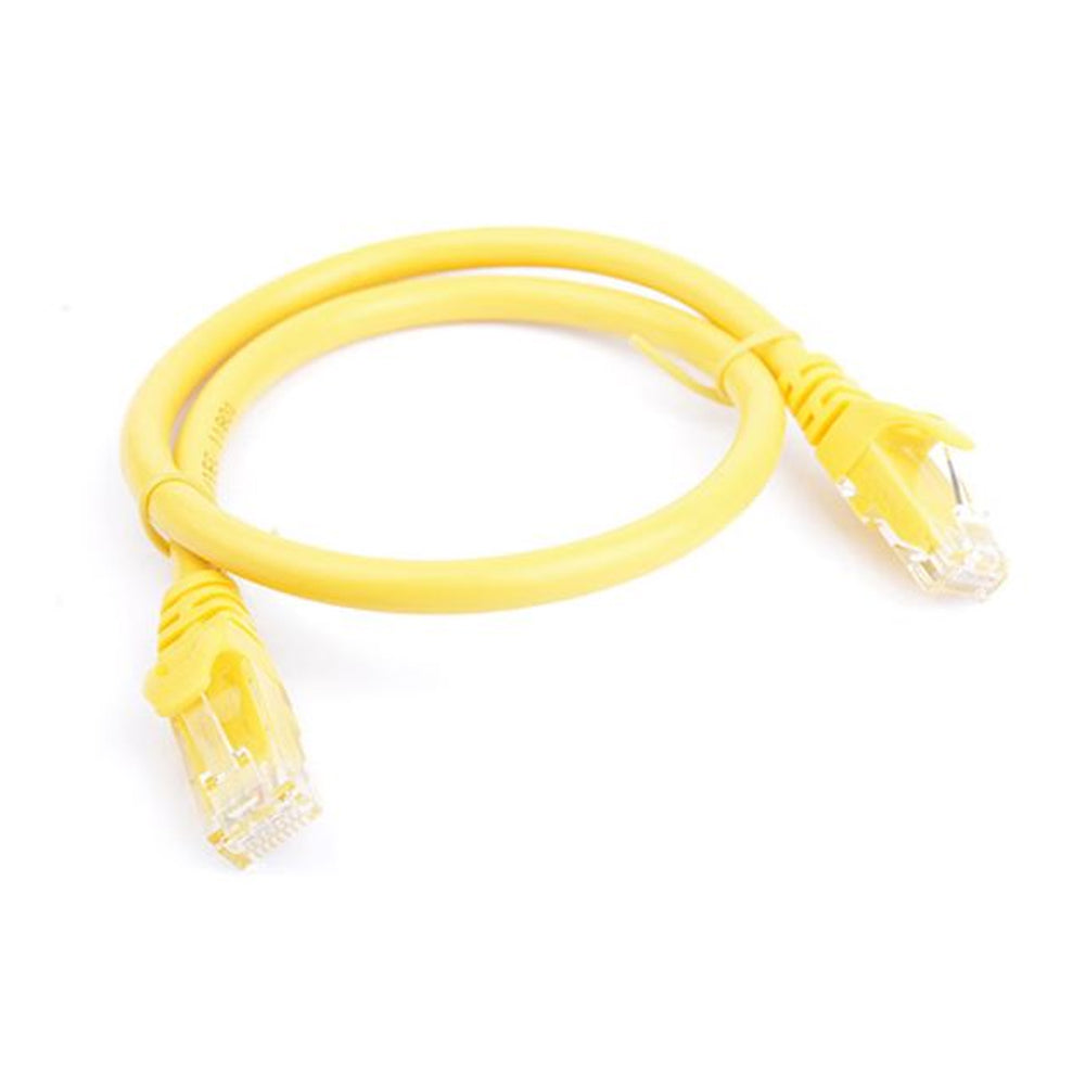 8ware Cat6 0.25m Yellow Premium Ethernet Network Cable RJ45 UTP LAN Patch Cord 26AWG Full Copper Core Home Office