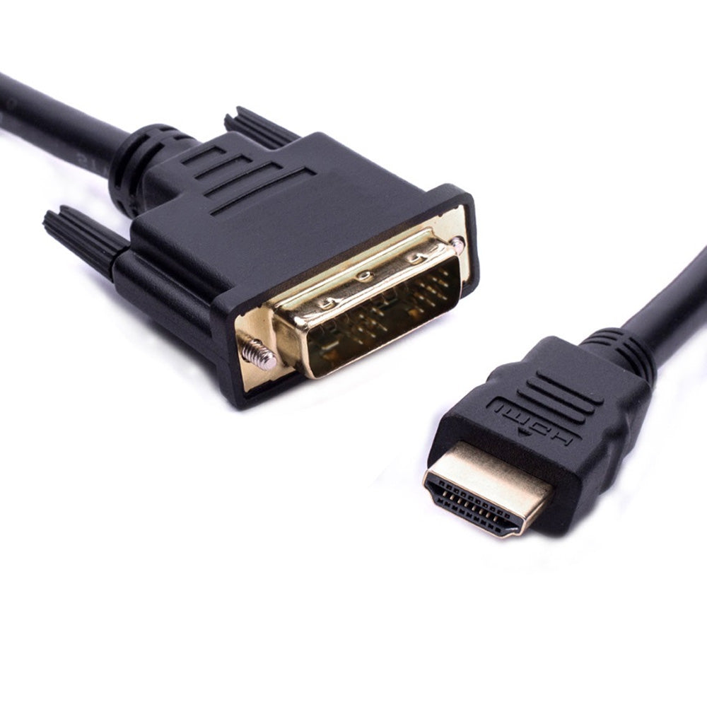 8ware High Speed HDMI to DVI-D Converter Cable 2m Male to Male 30AWG Gold Plated PVC Jacket for PS4 PS3 Xbox 360 Monitor PC