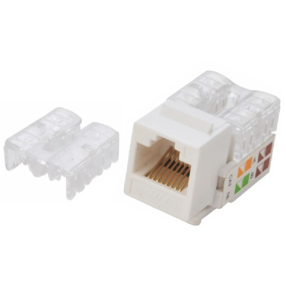 Astrotek Cat6 UTP Outlets Network Keystone Jack for Socket Kit 10 Pieces Per Pack Poly Bag White RJ45 Ethernet Wall Plate