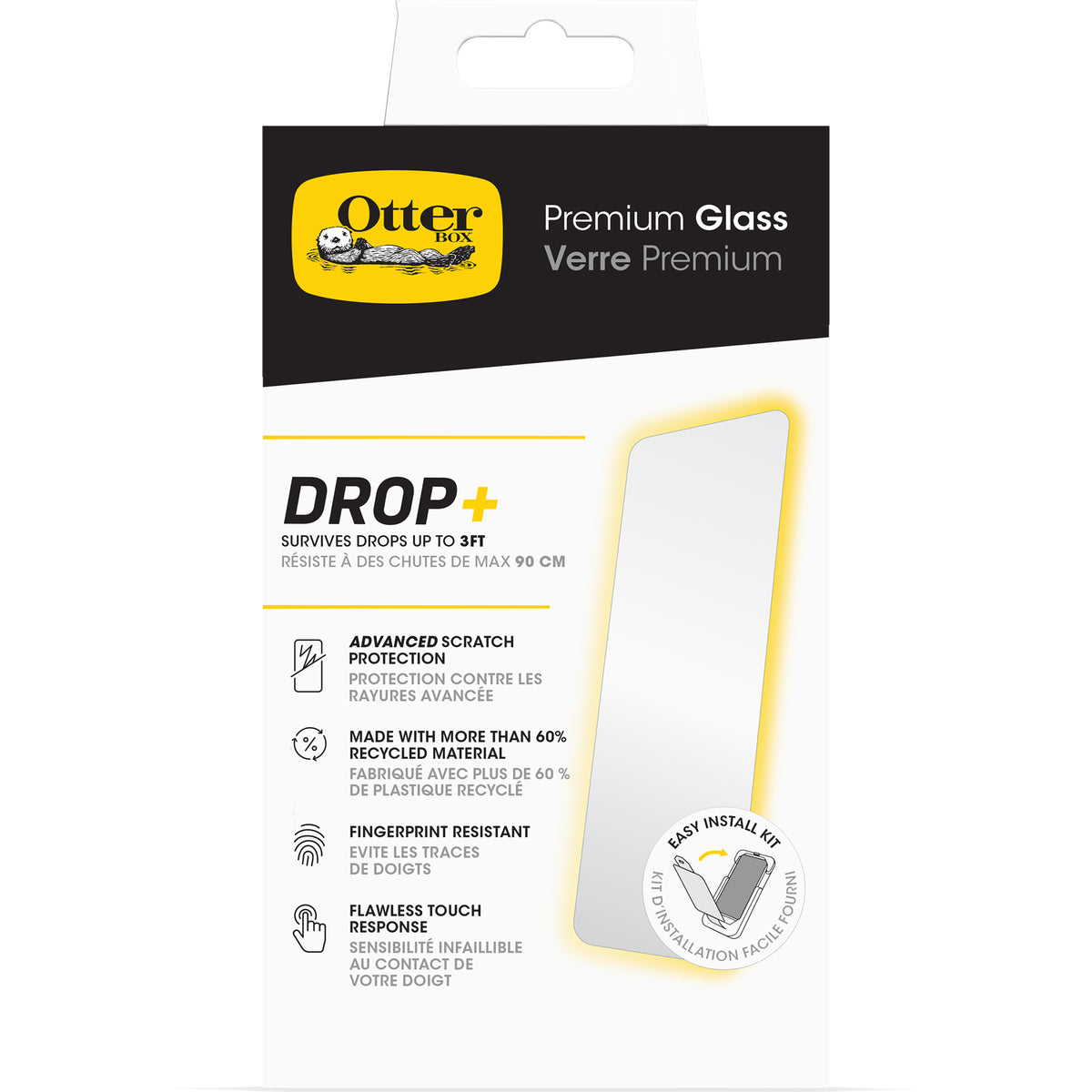 OtterBox Premium Glass Screen ProtectorFor iPhone 15 / 16 Clear