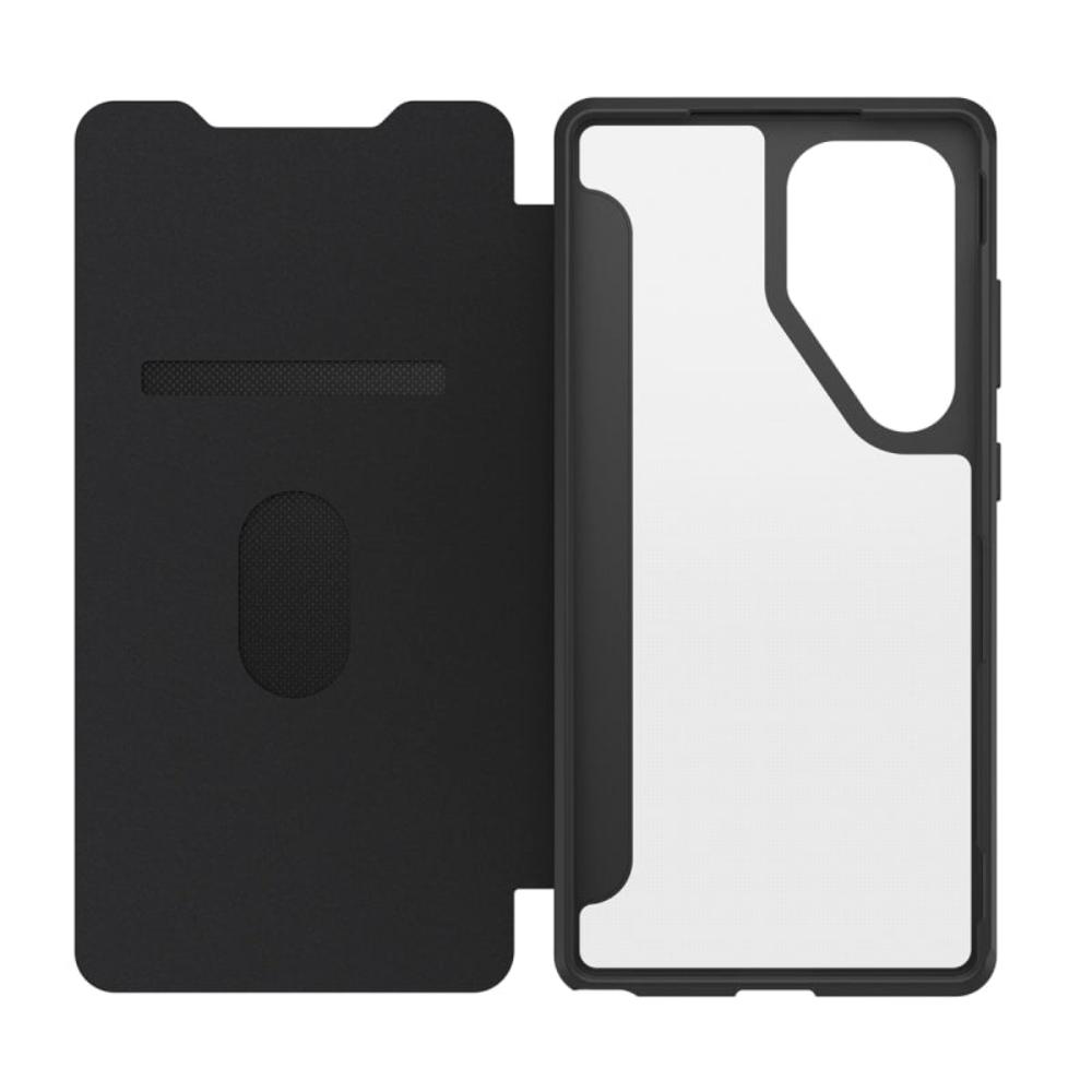 OtterBox React Folio Case For Samsung Galaxy S25 Series - Black Crystal
