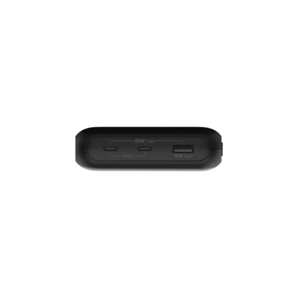 Belkin BoostCharge 65W Pro 3-Port Laptop Power Bank 20K - Black