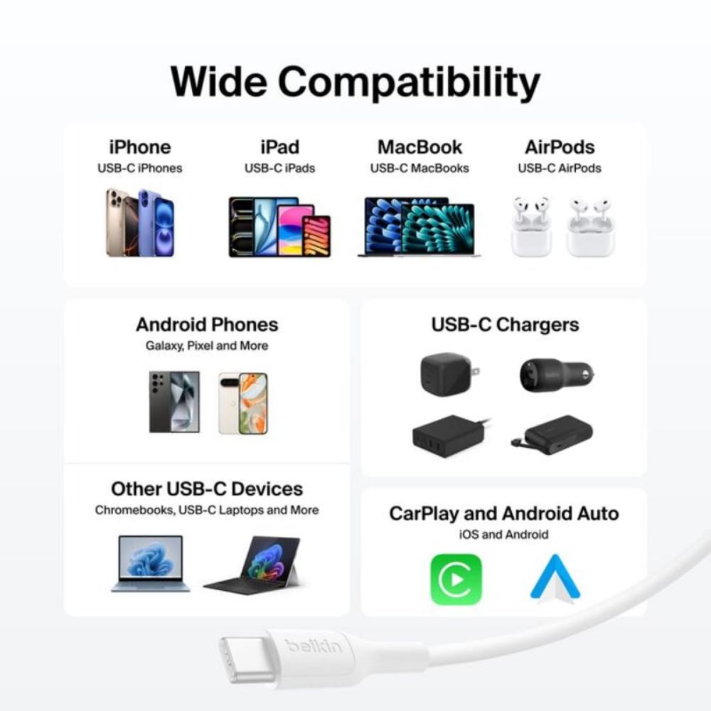Belkin Boost Charge USB-C to C 60W Cable - 1m