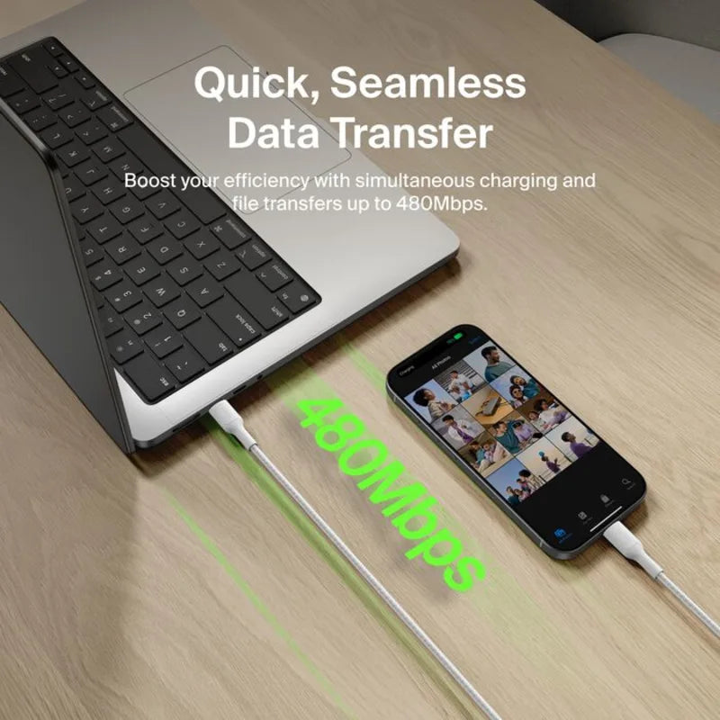 Belkin Boost Charge Pro USB-C to C 240W - 1m Braided Cable