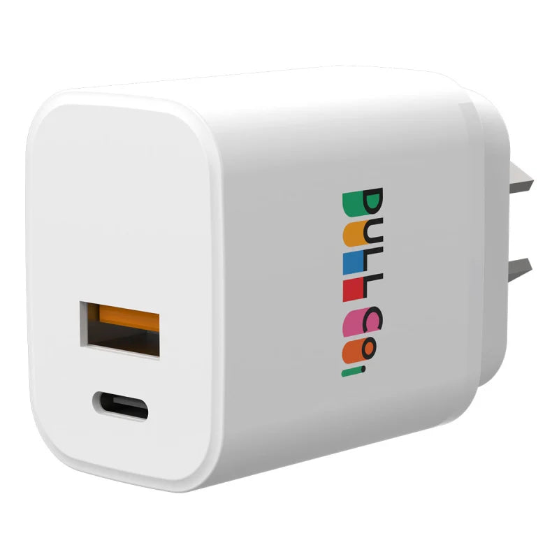 DULL Co. 25W Dual Port Wall Charger With Power Delivery and PPS