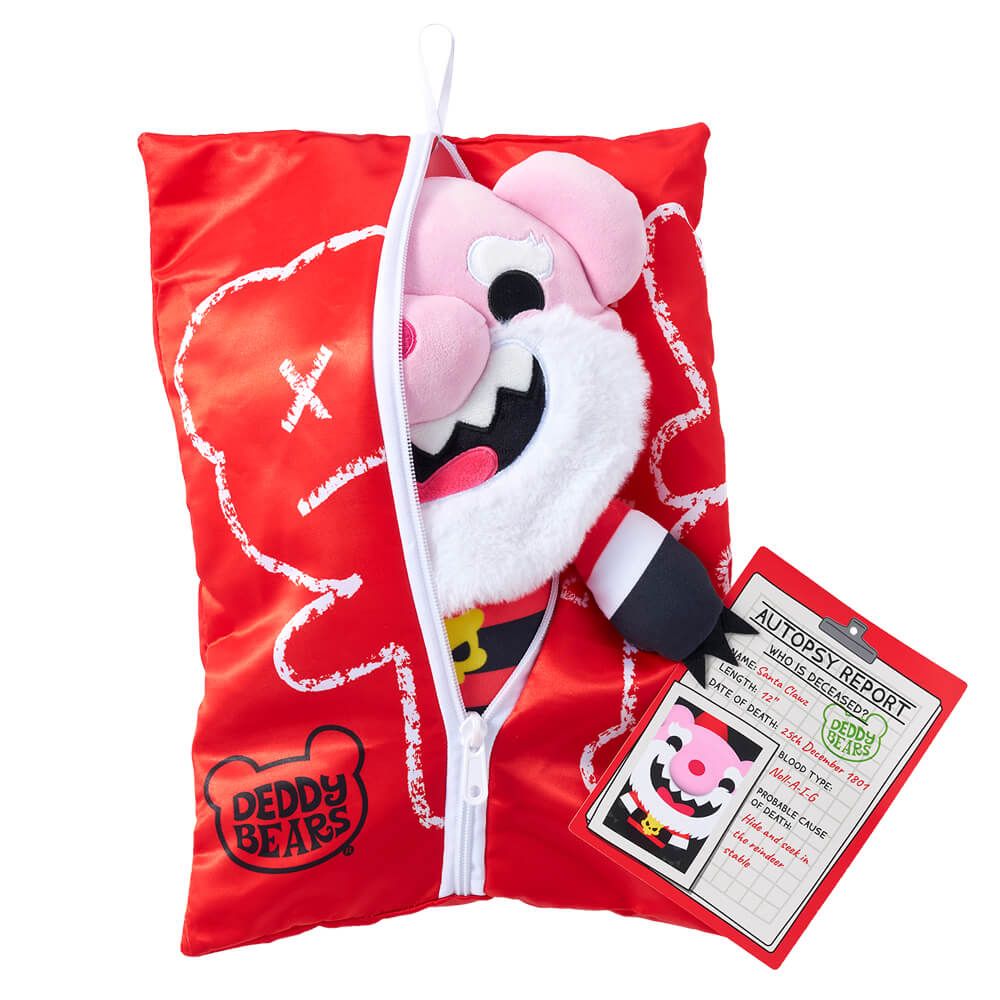 Deddy Bears Christmas Plush in Bag Santa Clawz Collectable Red Soft Toy 6+ Years