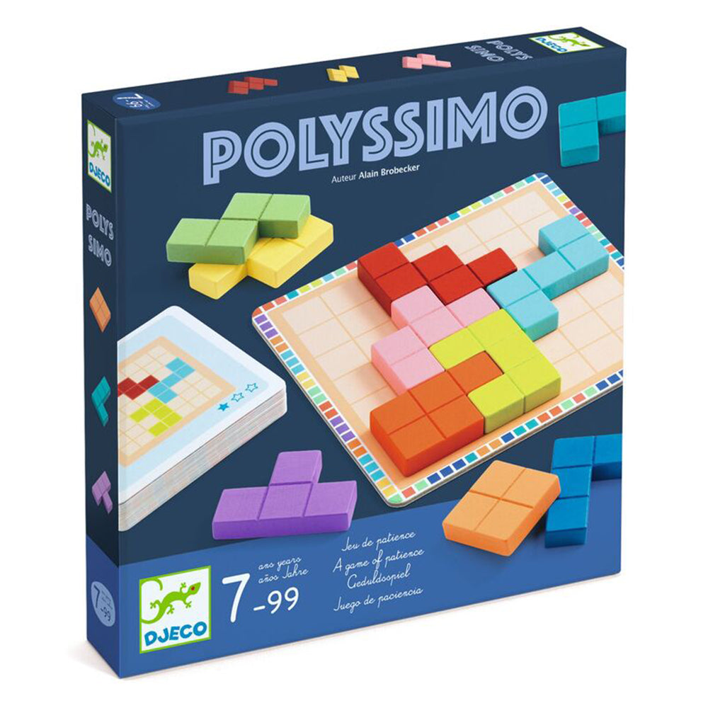 Djeco Polyssimo Sologic Game 30 Challenges Cube Puzzle Logic Geometry 7+ Years
