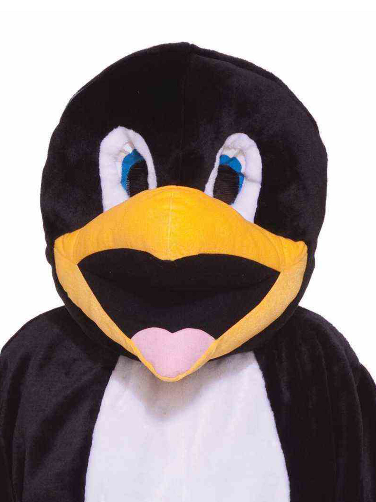 Penguin Mascot Costume with Headpiece and Feet Covers for Adult