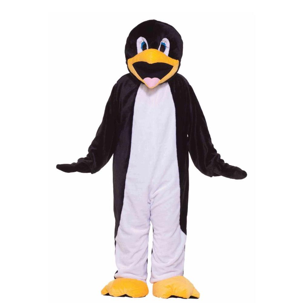 Penguin Mascot Costume with Headpiece and Feet Covers for Adult