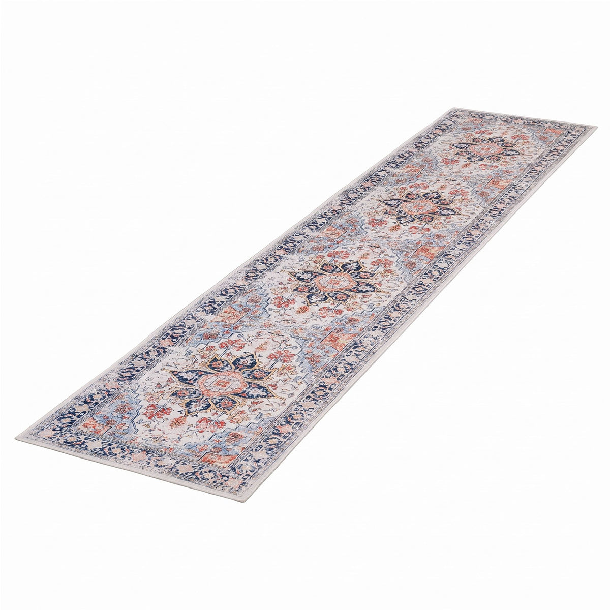 Artiss 60x300cm Runner Rug Living Room Water-Repellent Non-Shedding Blue