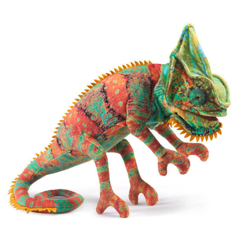 Folkmanis Chameleon Hand Puppet Soft Plush Toy Storytime Interactive Play