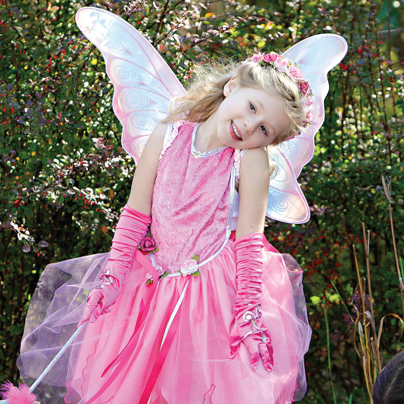 Great Pretenders Glitter Rainbow Fairy Wings Kids Costume Dress Up Gold
