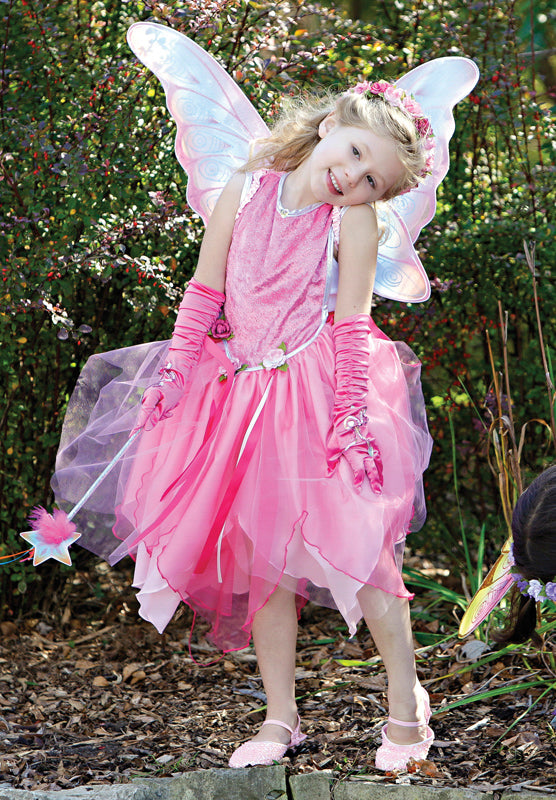 Great Pretenders Glitter Rainbow Fairy Wings Kids Costume Dress Up Gold
