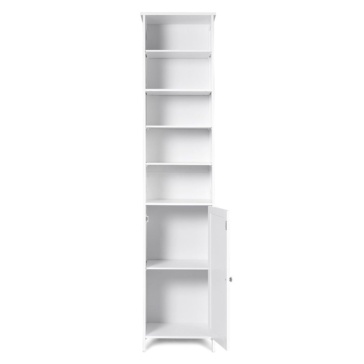 Bathroom Storage Cabinet 5 Open Shelves Furniture Organiser Home