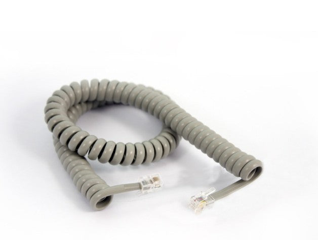 Fanvil curly cord for V67/V65 series headset, curve,gray, RJ9