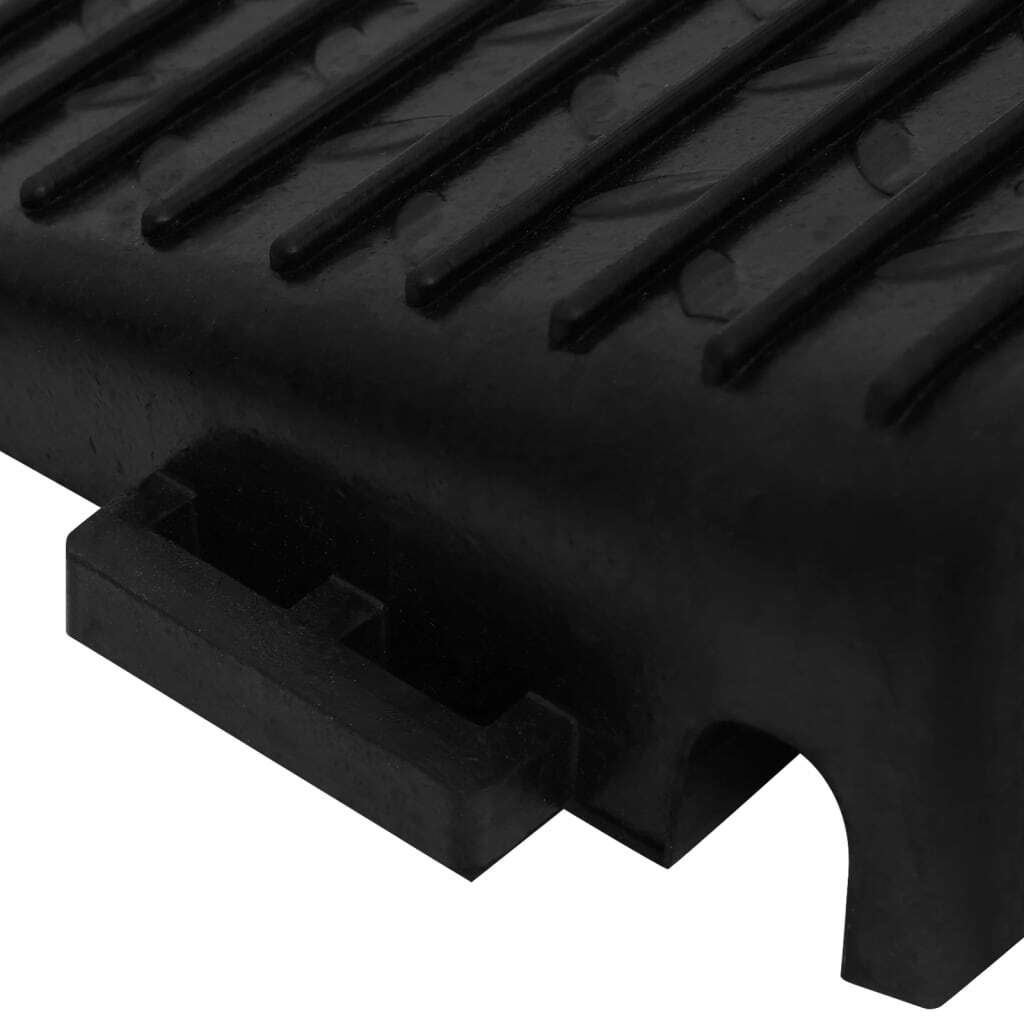 Kerb Ramps 2 pcs Rubber Non-Slip Heavy Duty 50x30x11cm Driveway Black