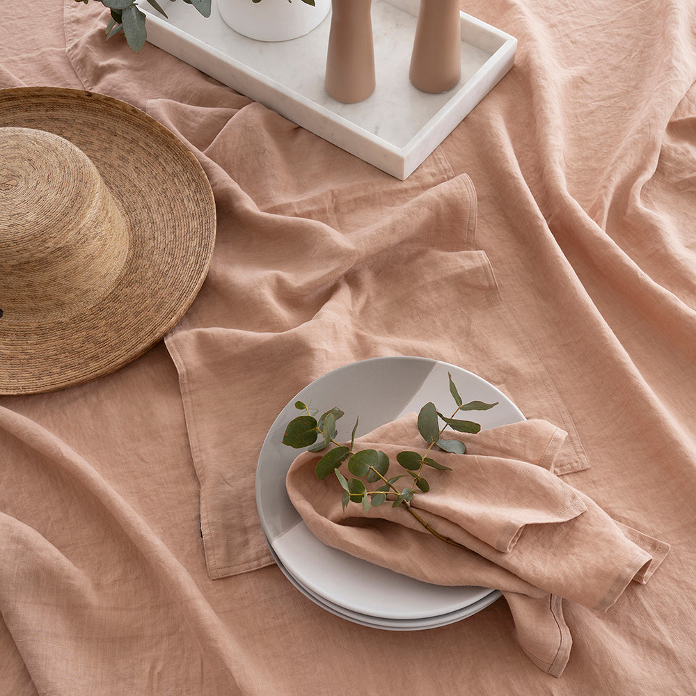 Bambury French Flax Linen Table Runners