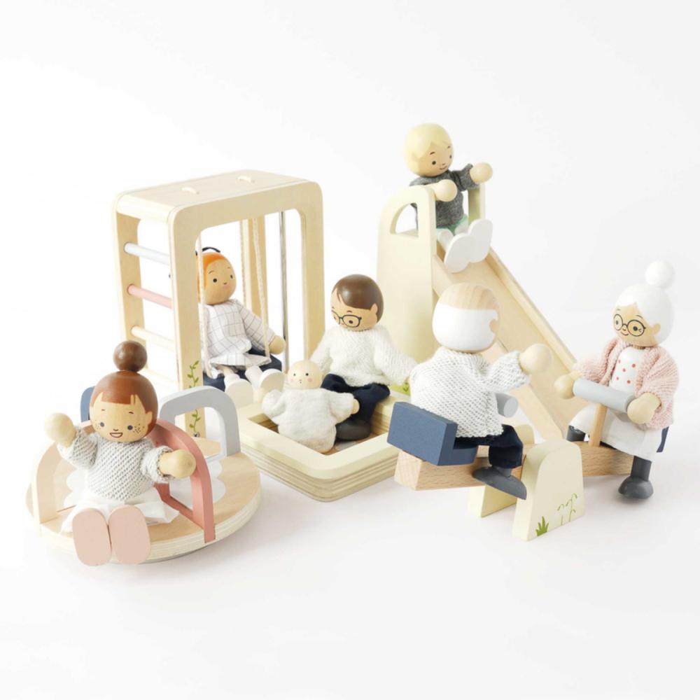 Le Toy Van Wooden Dolls House Outdoor Play Furniture Set of 5 Piece