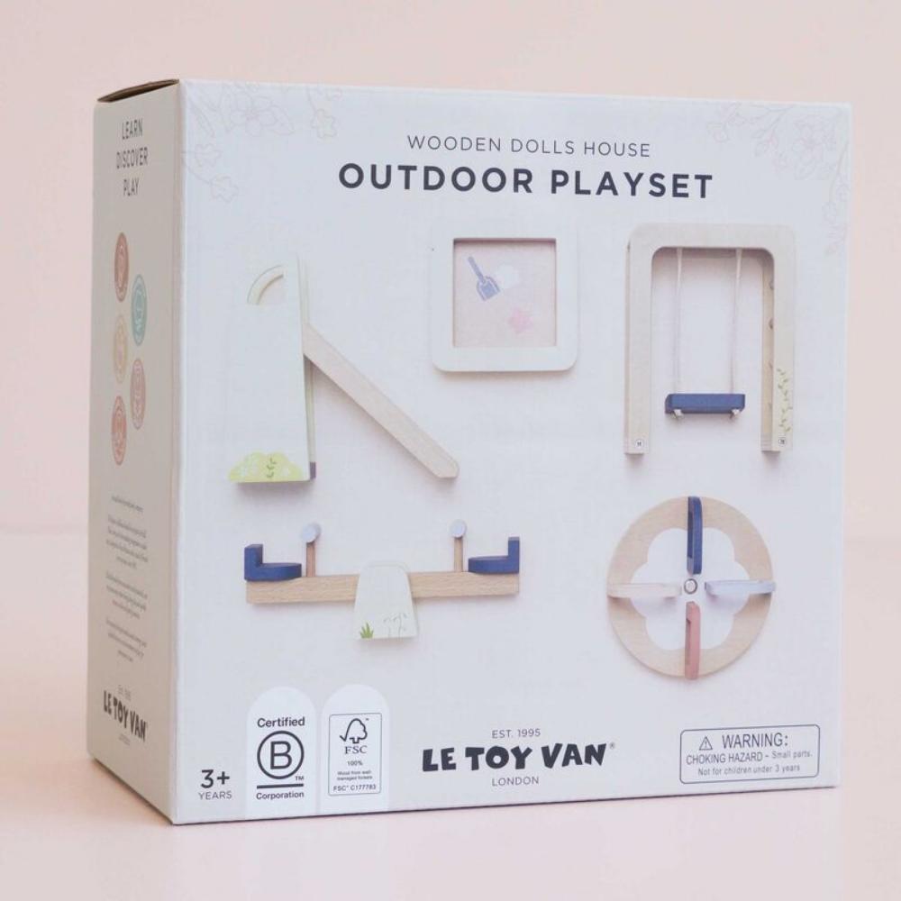 Le Toy Van Wooden Dolls House Outdoor Play Furniture Set of 5 Piece