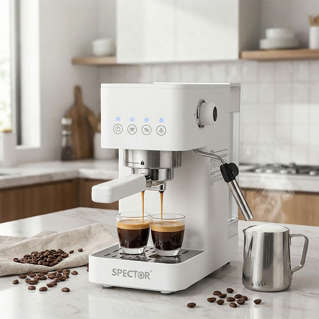 Spector Espresso Coffee Machine Maker 20 Bar Milk Frother Cappuccino Latte Cafe-2065254290322231302