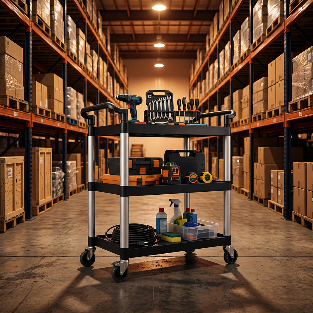 Monvelo Tool Trolley Cart Rolling Utility Storage Organiser Garage Workshop-2050056775838863366