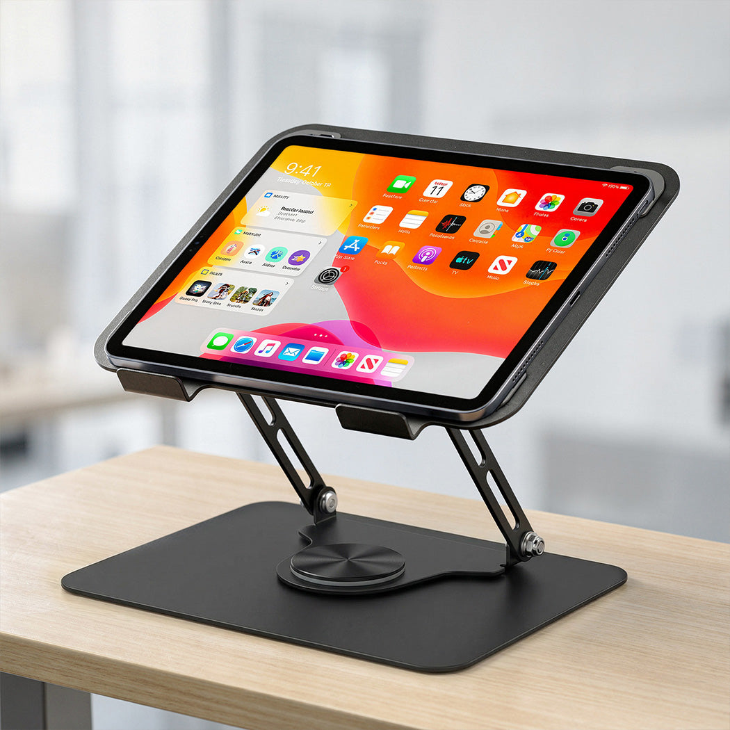 Levede Portable Laptop Stand 360 Rotating Bracket Foldable Laptop Desk Holder-2065254308638756870