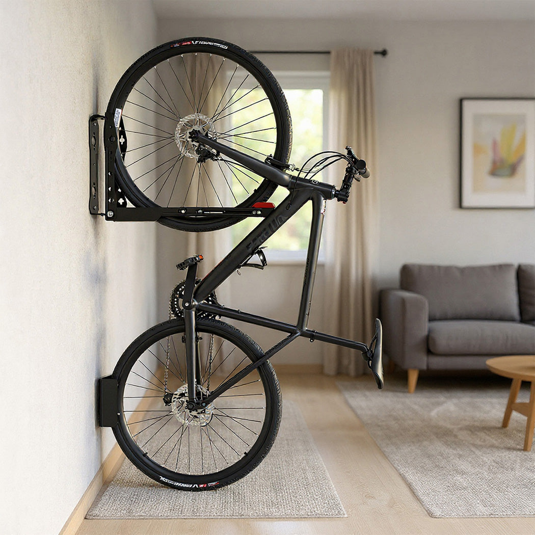 Monvelo Bicycle Wall Mount Foldable Adjustable Swivel Bike Storage Rack 30kg Max-2050056786609836039