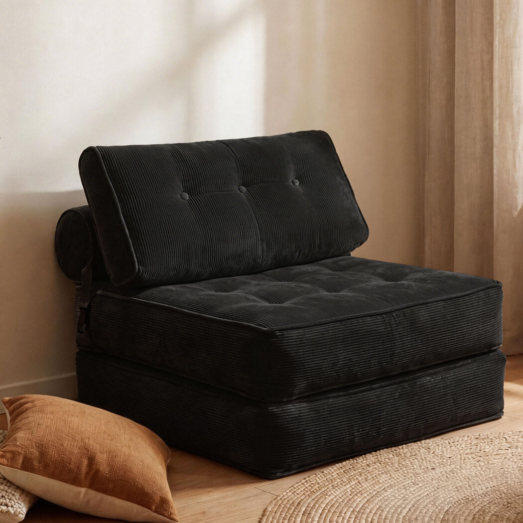 Levede 3 in 1 Convertible Sofa Bed Foldable Single Sleeper Chair Living Room-2050056788010733575