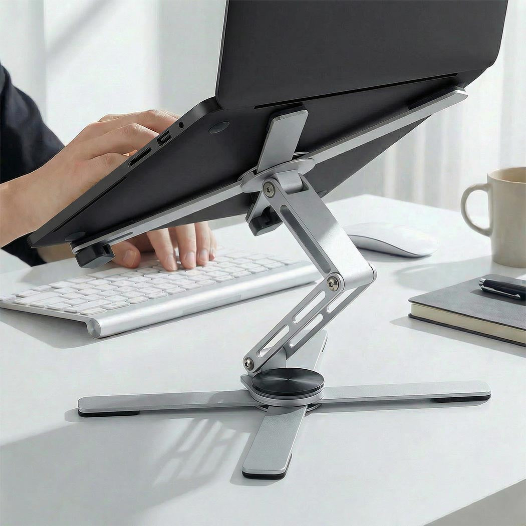 Levede Portable Laptop Stand 360 Rotating Bracket Foldable Aluminum Desk Riser-2065254308831694855