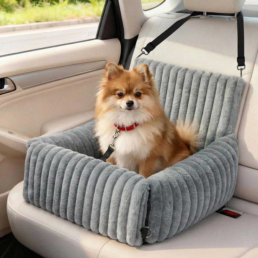 Pawz Dog Car Seat Booster Portable Travel Safety Cosy Pet Bed Washable Non Slip-2065254304943575047