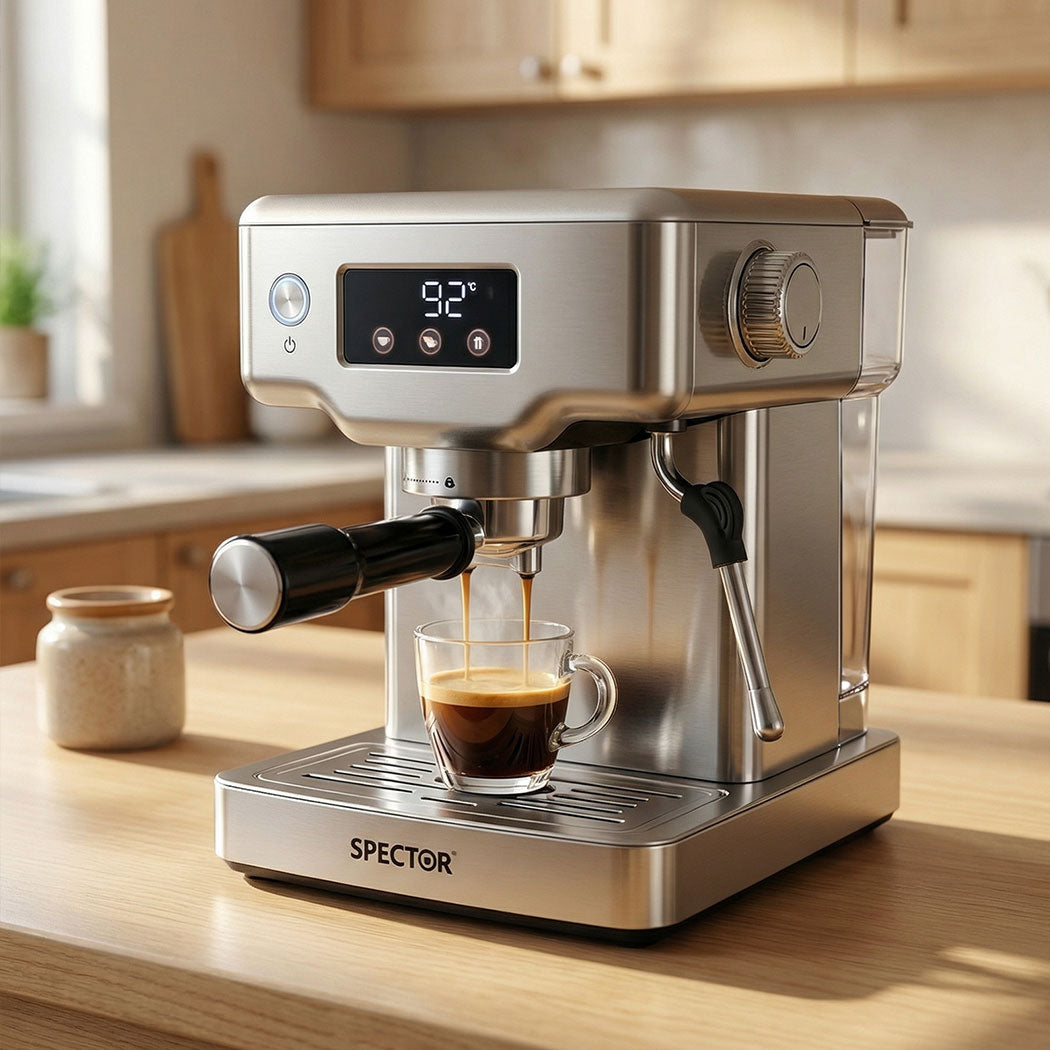 Spector 20 Bar Espresso Coffee Machine Maker Milk Frother Cappuccino Latte Cafe-2065254290078961671