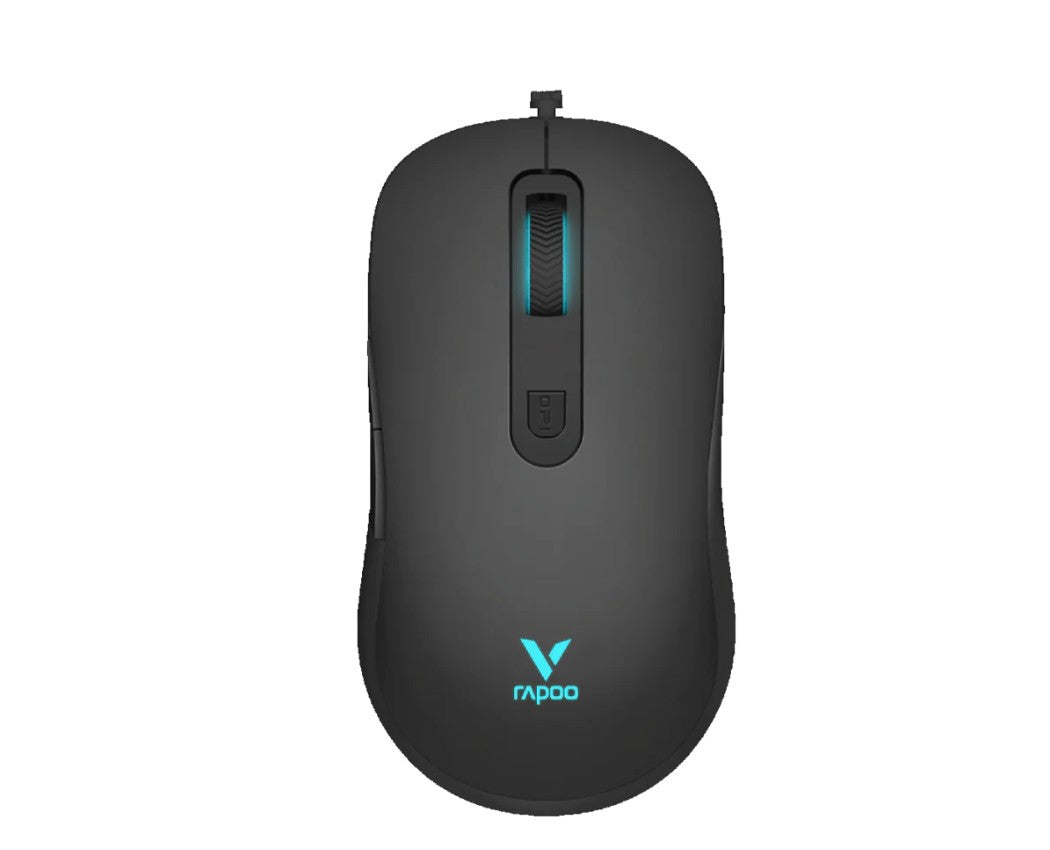 RAPOO V16 RGB Wired USB Optical 12800DPI Gaming Mouse Black
