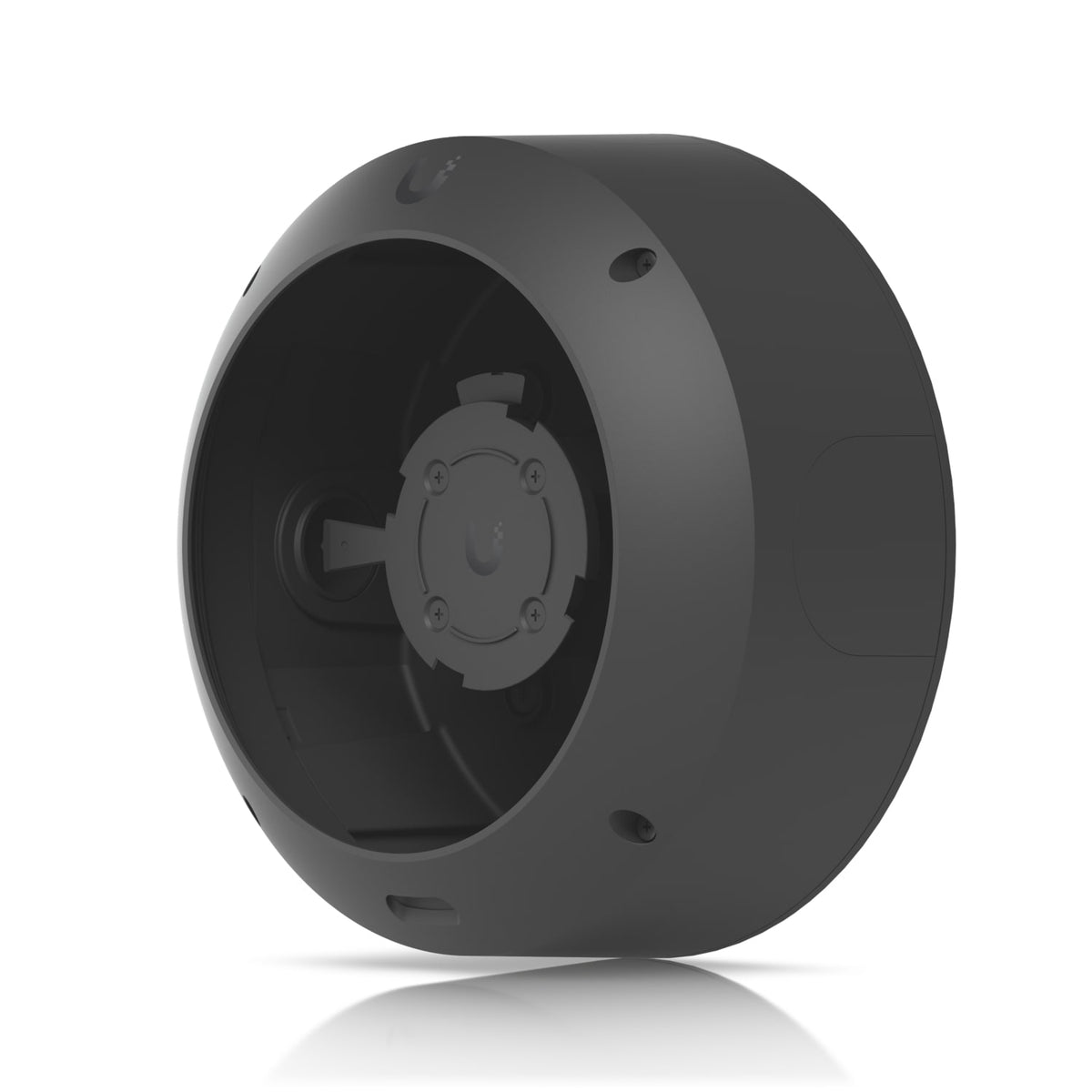 Ubiquiti AI 360 Tamper Resistant Junction Box for Flat Surface Pole and Pendant Mounting with Conduit Entrances Black