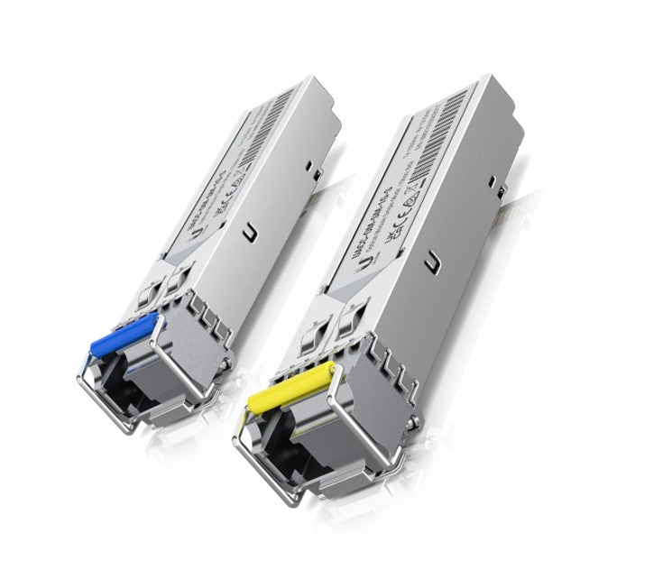 Ubiquiti 1 Gbps Bidirectional Single Mode Optical Module 2 Pack Supporting Connections Up to 3 km