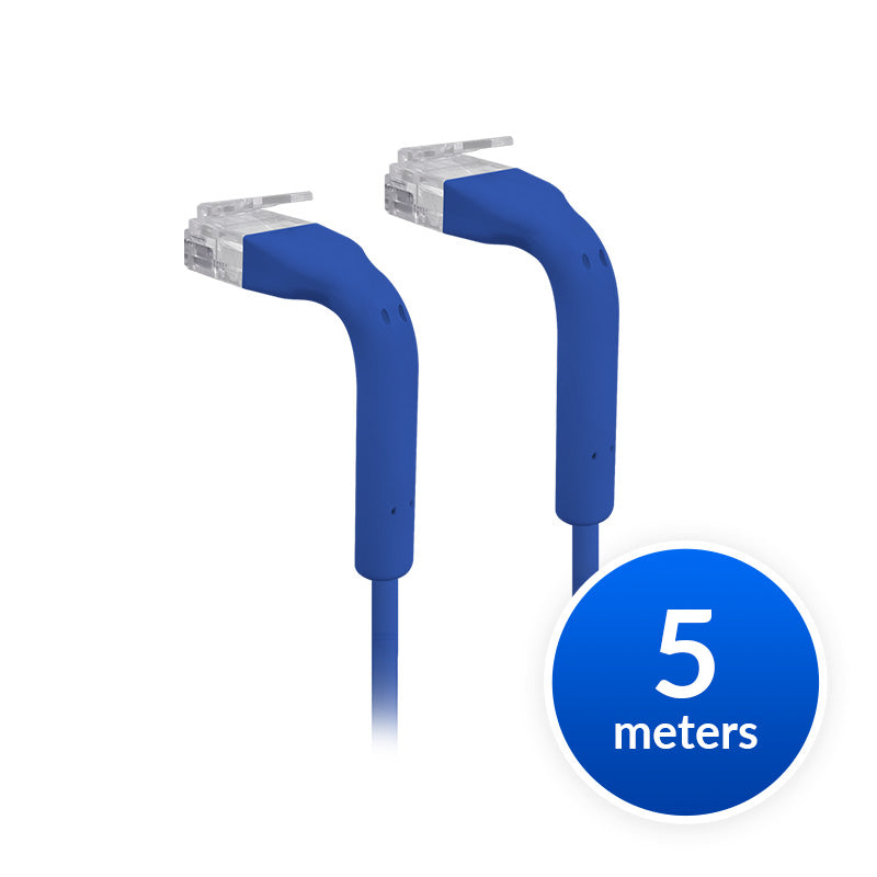 Ubiquiti UniFi Patch Cable Single Unit Blue 5m Cat6 Ultra Thin Bendable RJ45 Ethernet Cable