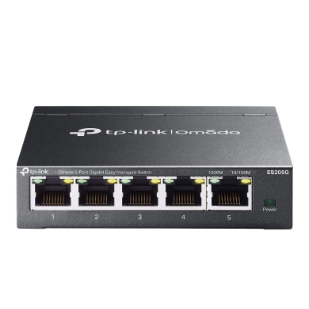 TP-Link ES205G Omada 5-Port Gigabit Easy Managed Switch by Omada SDN, VLAN, QoS, IGMP Snooping, Loop Prevention, Port Isolation